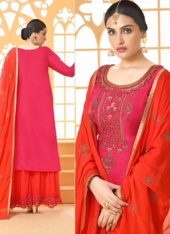 Naaz Classic Designer Wedding Party Wear Embroidered Sharara Suit Collection 3135-3138